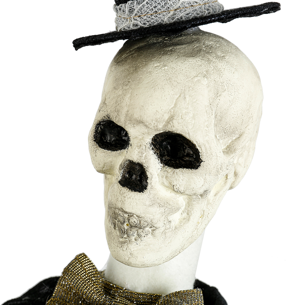 31849ASST	 *L5.5"W4.3"H23.6" - SKELETON BRIDE AND GROOM