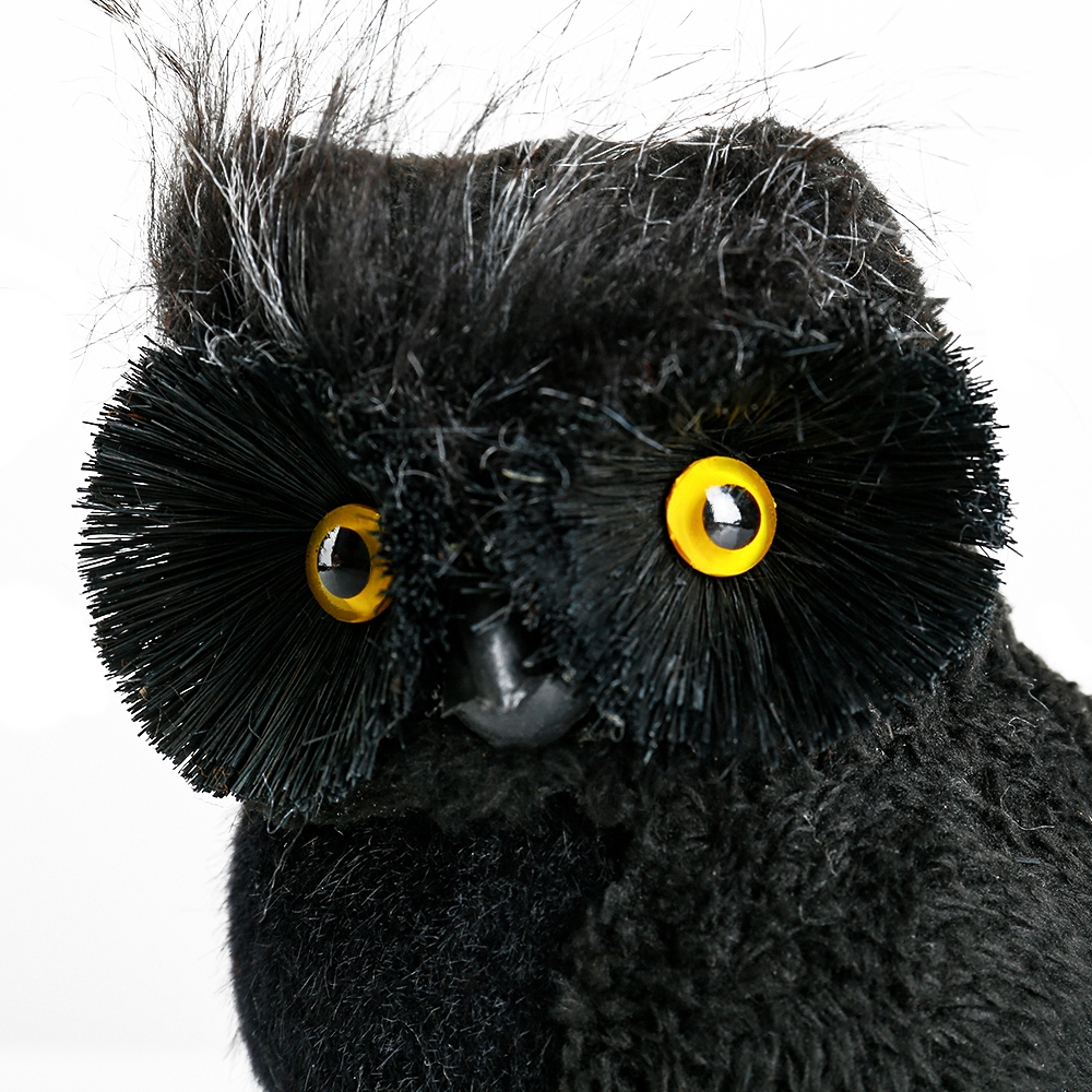 31667	 *D5.9"H11" - BLACK STANDING OWL TABLETOP
