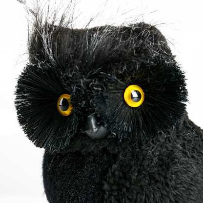 31667	 *D5.9"H11" - BLACK STANDING OWL TABLETOP