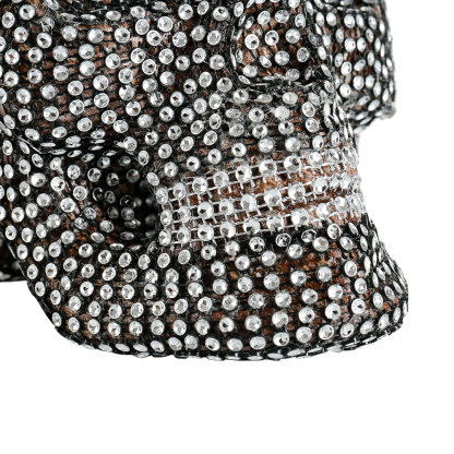 31783	 *L11"W9.1"H7.9" - SPARKLY FOAM SKULL