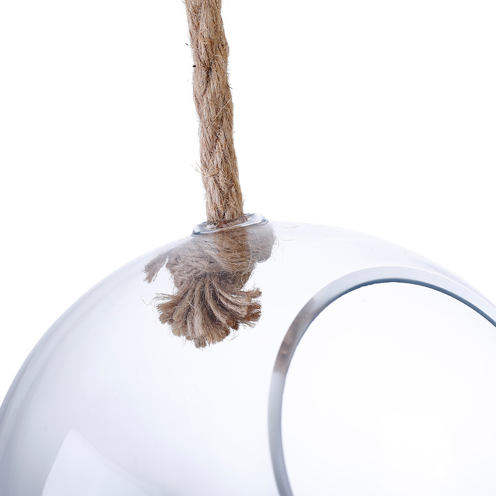 64547	 D8"H8" - SPHERICAL HANGING ROPE TERRARIUM