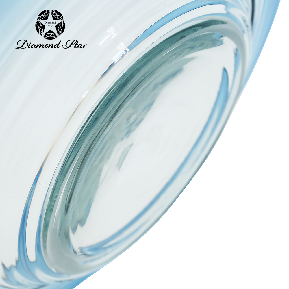 21113	 D19.3"H4.3" - GLASS DECORATIVE PLATE