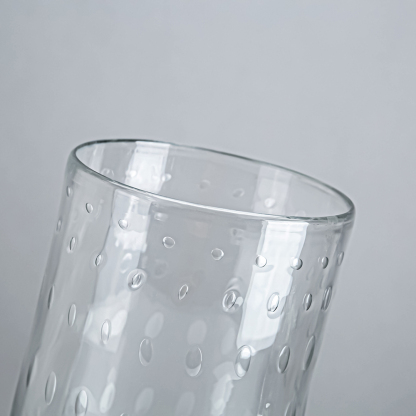 49655	 D7.1"H12.6" - GLASS VASE W/ PEDESTAL