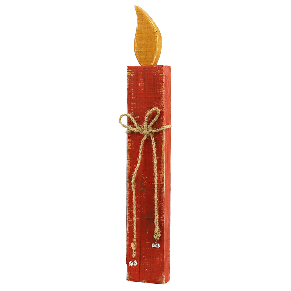 31033	 L3.5"W1.2"H18.1" - DECORATIVE WOOD CANDLE
