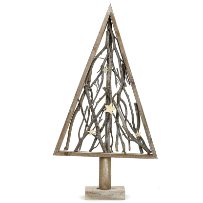 31021	 L11.8W3.5H22.8" - WOOD TREE
