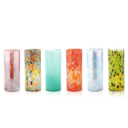39467ASST	 D4.7"H11.8" - ASSORTED GLASS VASES
