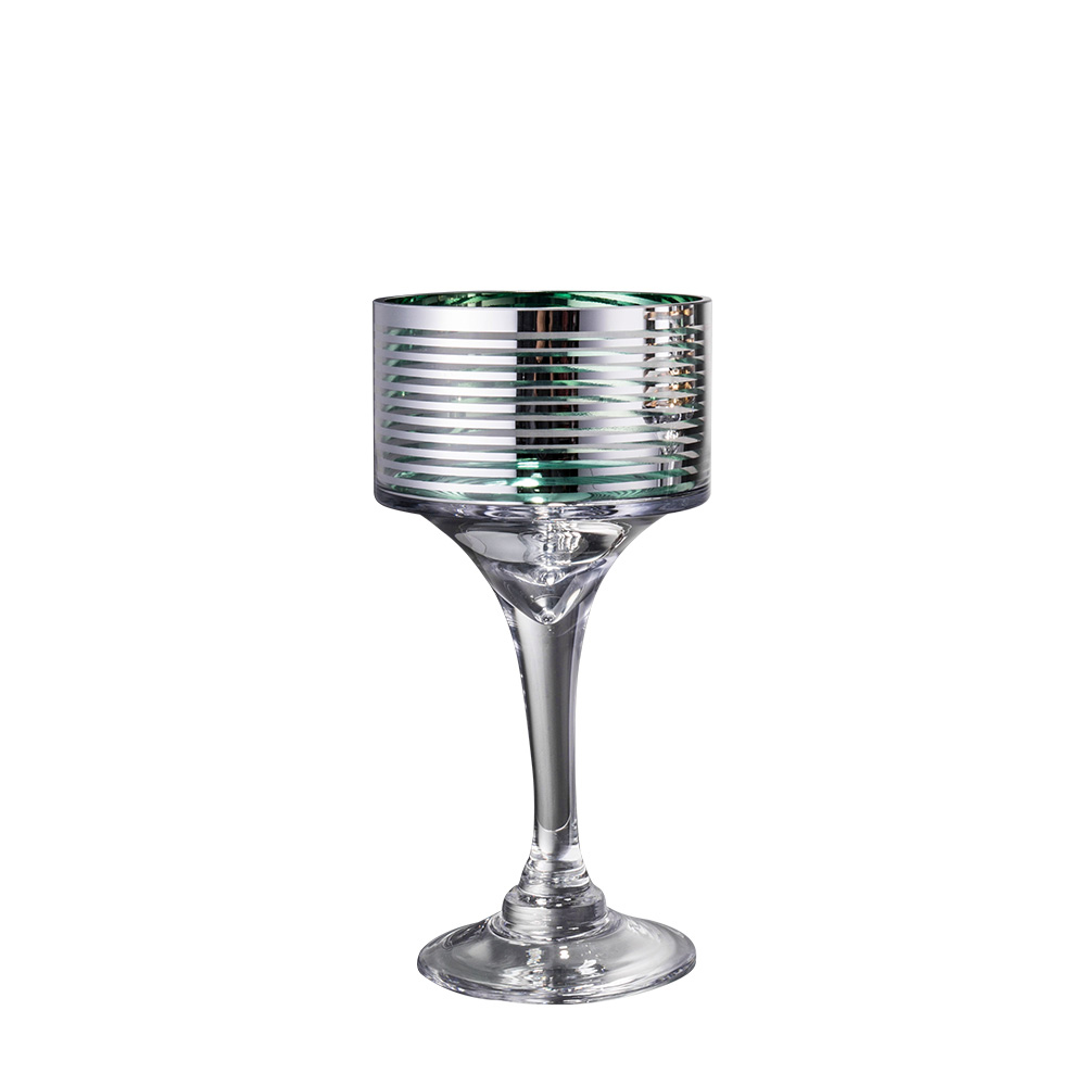 10003	 D5.9"H11.8" - GLASS CANDLEHOLDER