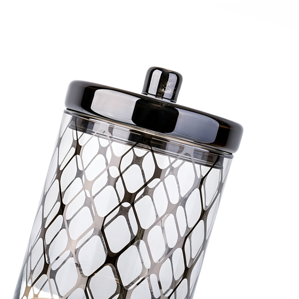 10072	 D6.7"H10.2" - DECORATIVE GLASS JAR