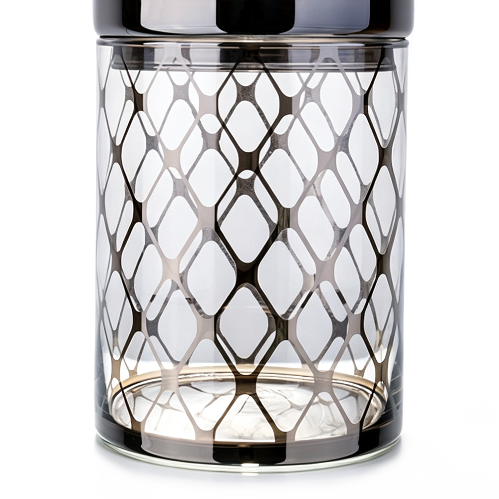 10072	 D6.7"H10.2" - DECORATIVE GLASS JAR
