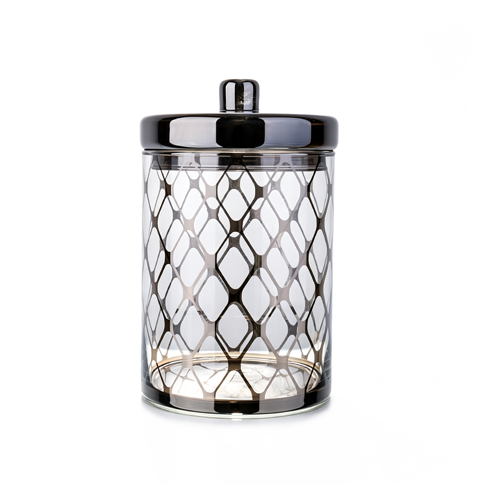 10072	 D6.7"H10.2" - DECORATIVE GLASS JAR