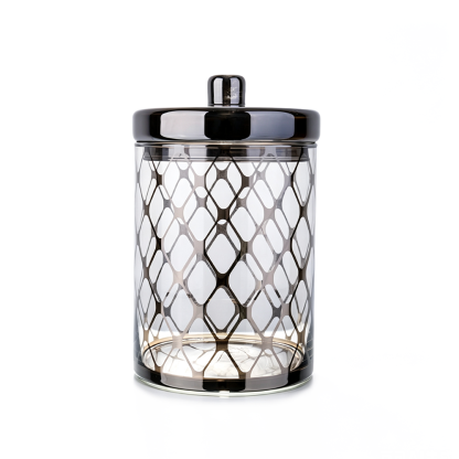 10072	 D6.7"H10.2" - DECORATIVE GLASS JAR