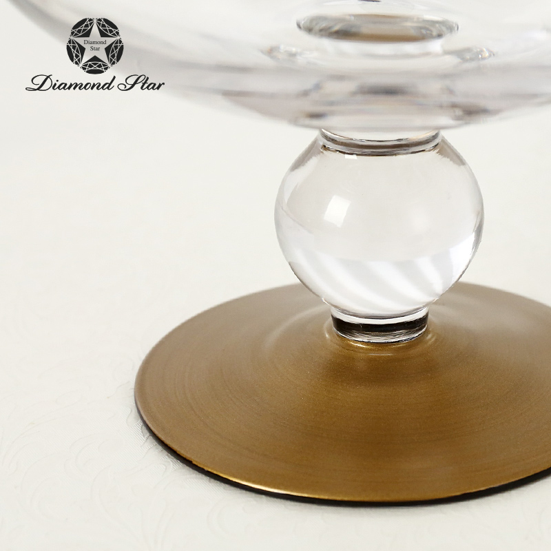 11041	 *D4.5"H8.7" - GLASS APOTHECARY JAR WITH LID