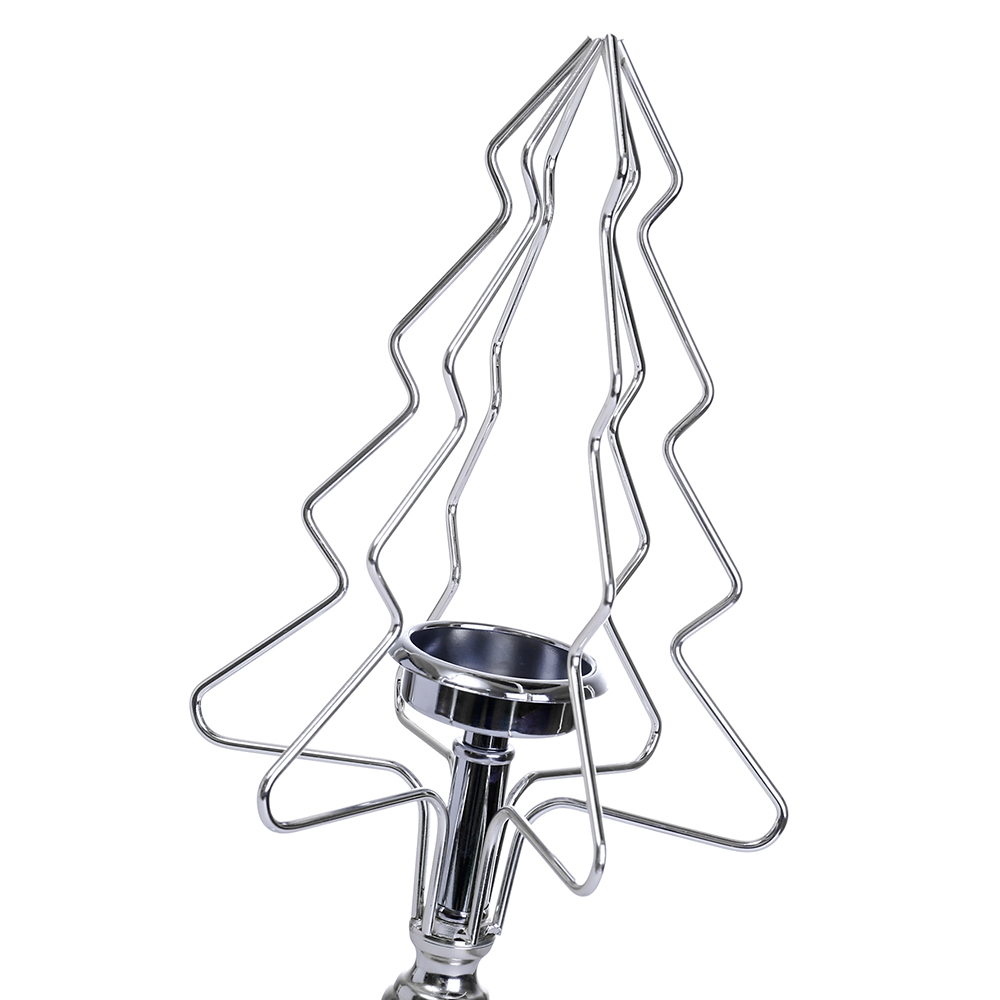 M20118S	 D6.7"H15.2" - TREE SHAPE CANDLEHOLDER