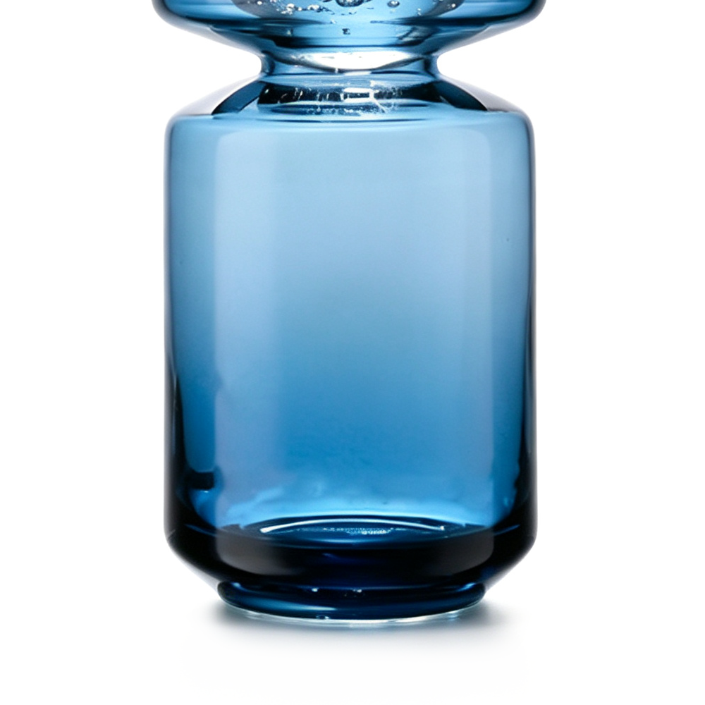 12048	 D4.7"H7.9" - GLASS VASE WITH CRYSTAL BALL