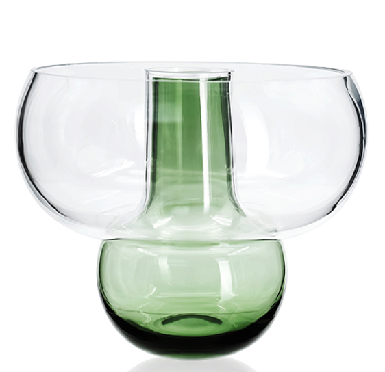D10.2"H7.5" - GLASS VASE