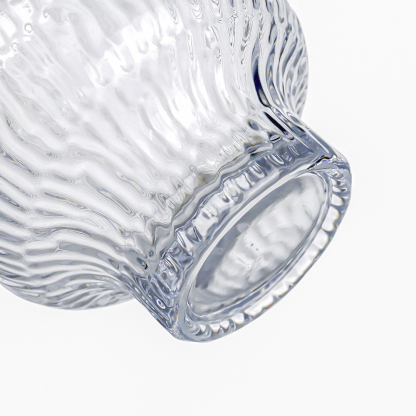 12280	 D5.5"H8.1" - GLASS VASE