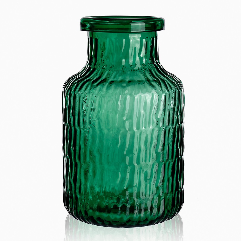 D8.5"H13.2" - GLASS VASE