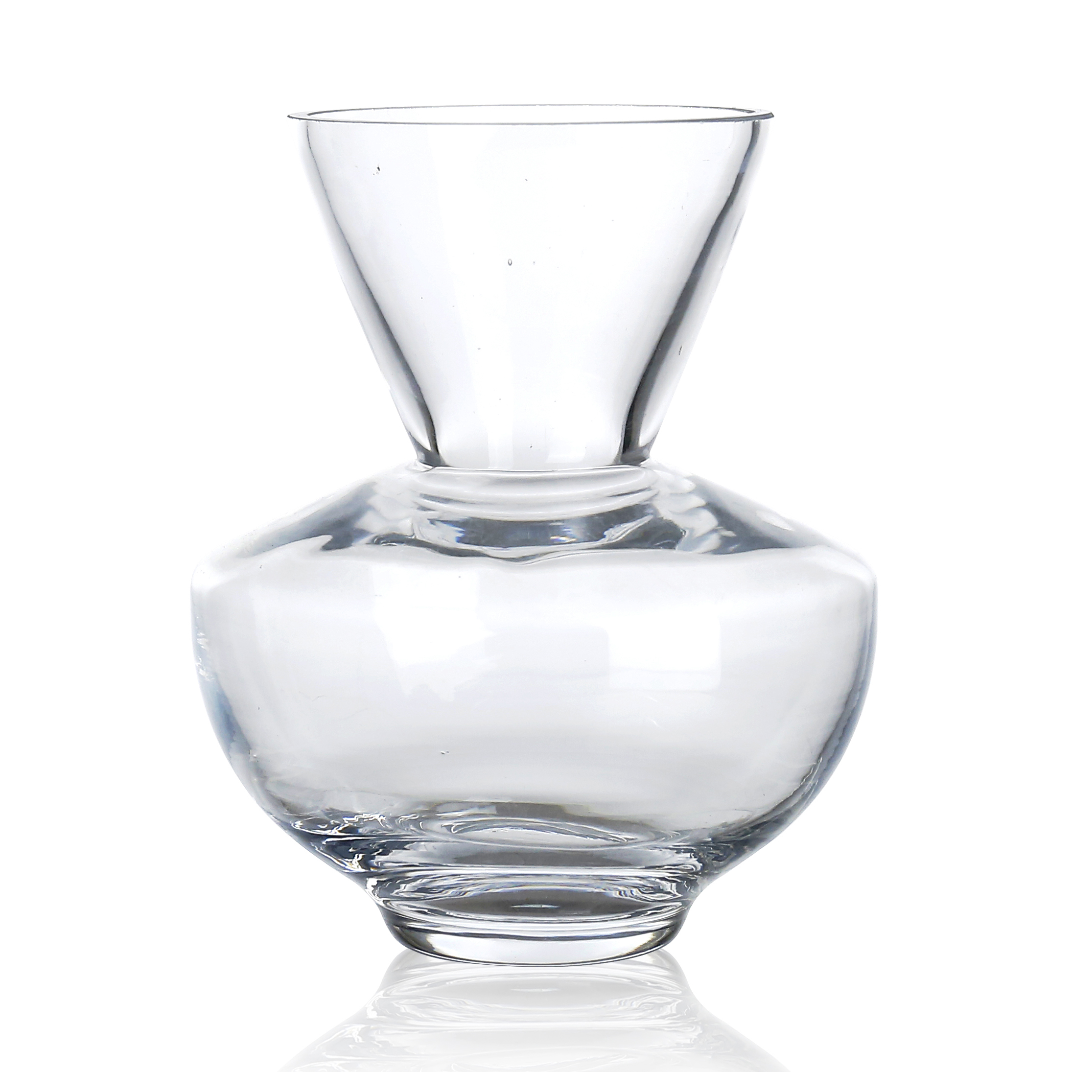 D5.3"H6.5" - GLASS VASE
