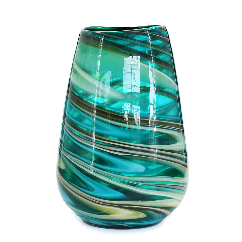 85190	 D7.5"H10.5" - GLASS VASE