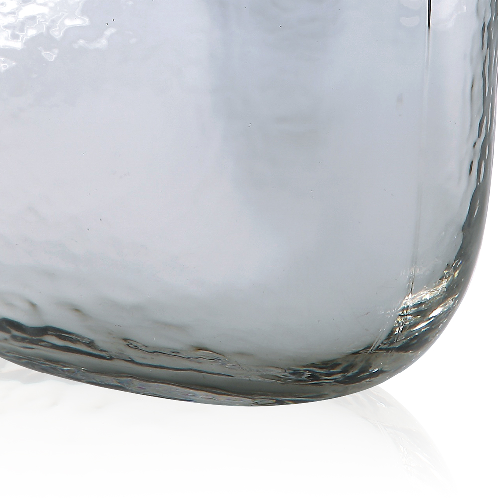 57580	 L6.5"W7.5"H9.5" - GLASS VASE