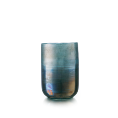 15008	 D6.5"H8.7" - GLASS VASE