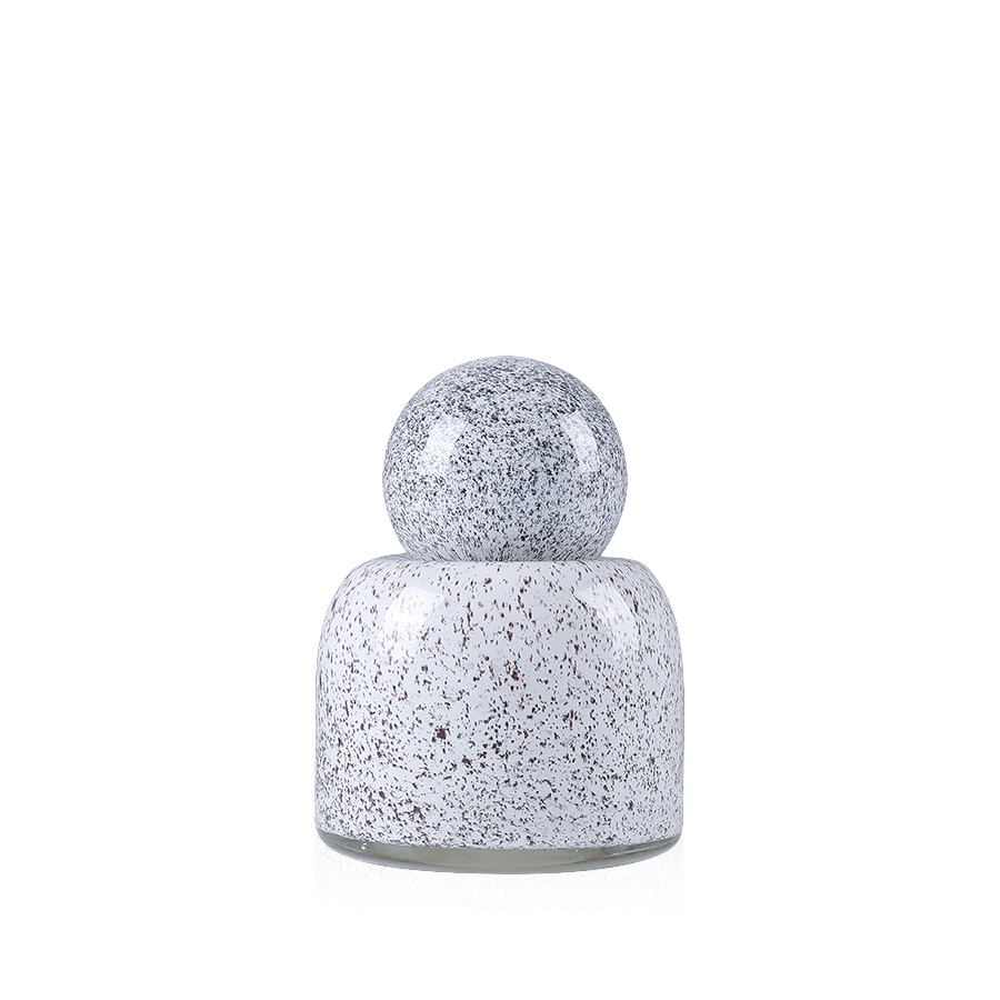 15057	 D5.5"H8"GLASS ACCESSORY 6PC/CASE