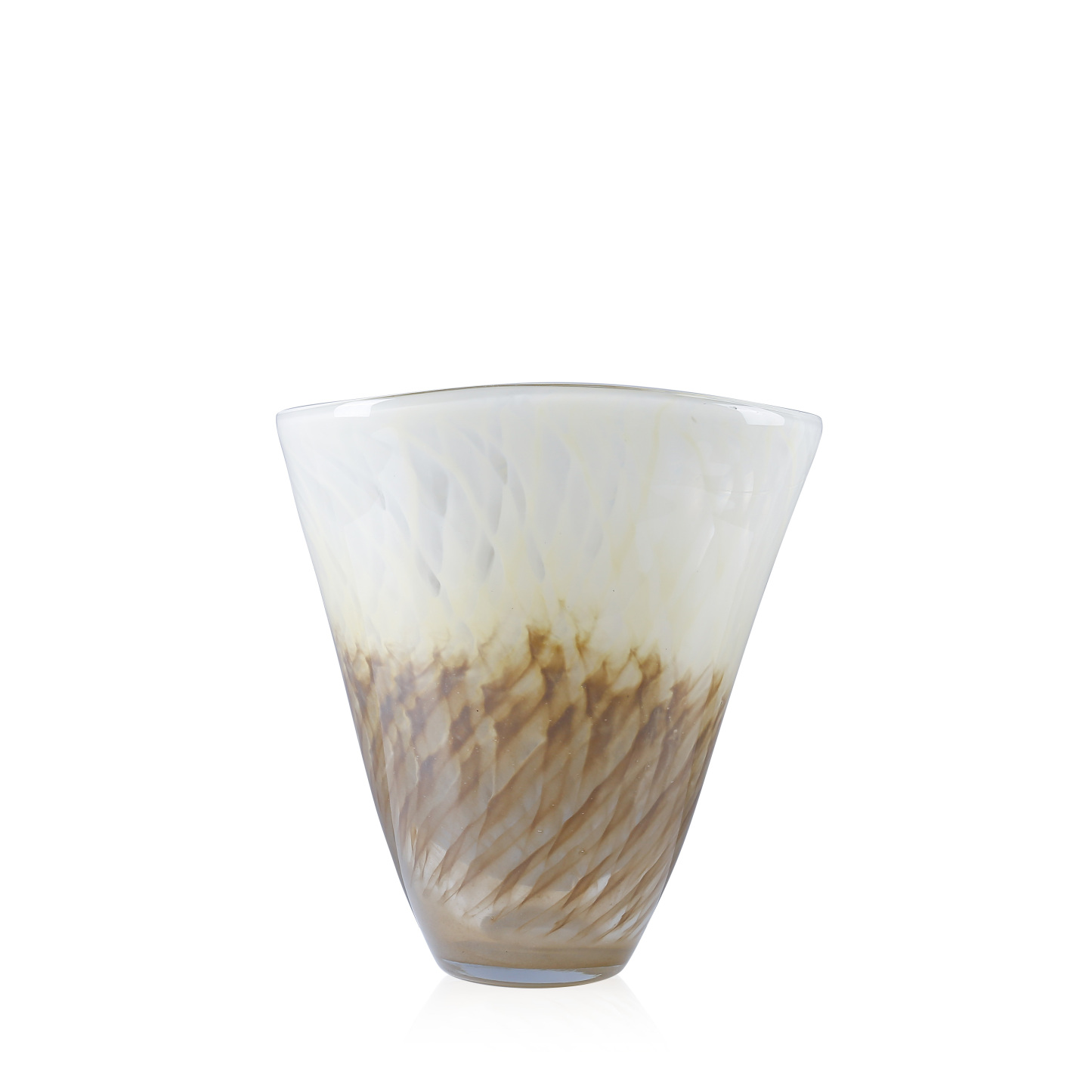 15074	 L9.5"W6.5"H10"GLASS VASE 6PC/CASE