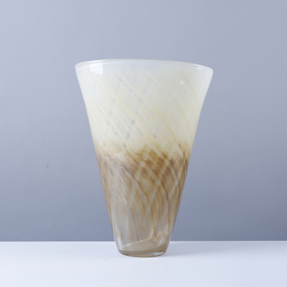15075	 L9"W6"H12"GLASS VASE 6PC/CASE