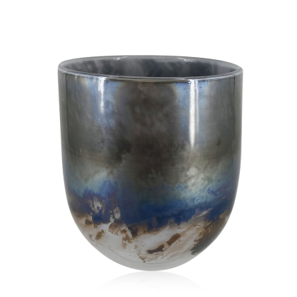 19015	 D7.7"H7.9" - ART GLASS VASE