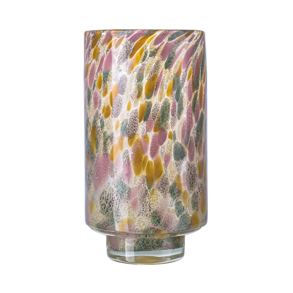 19034	 D5.9"H11" - CONFETTI GLASS VASE