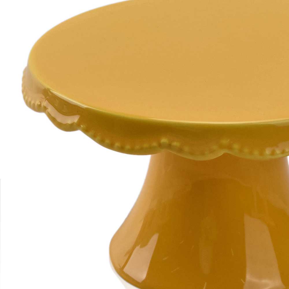 CE07038YE	 D5.6"H3.2" - EASTER CAKE PLATE