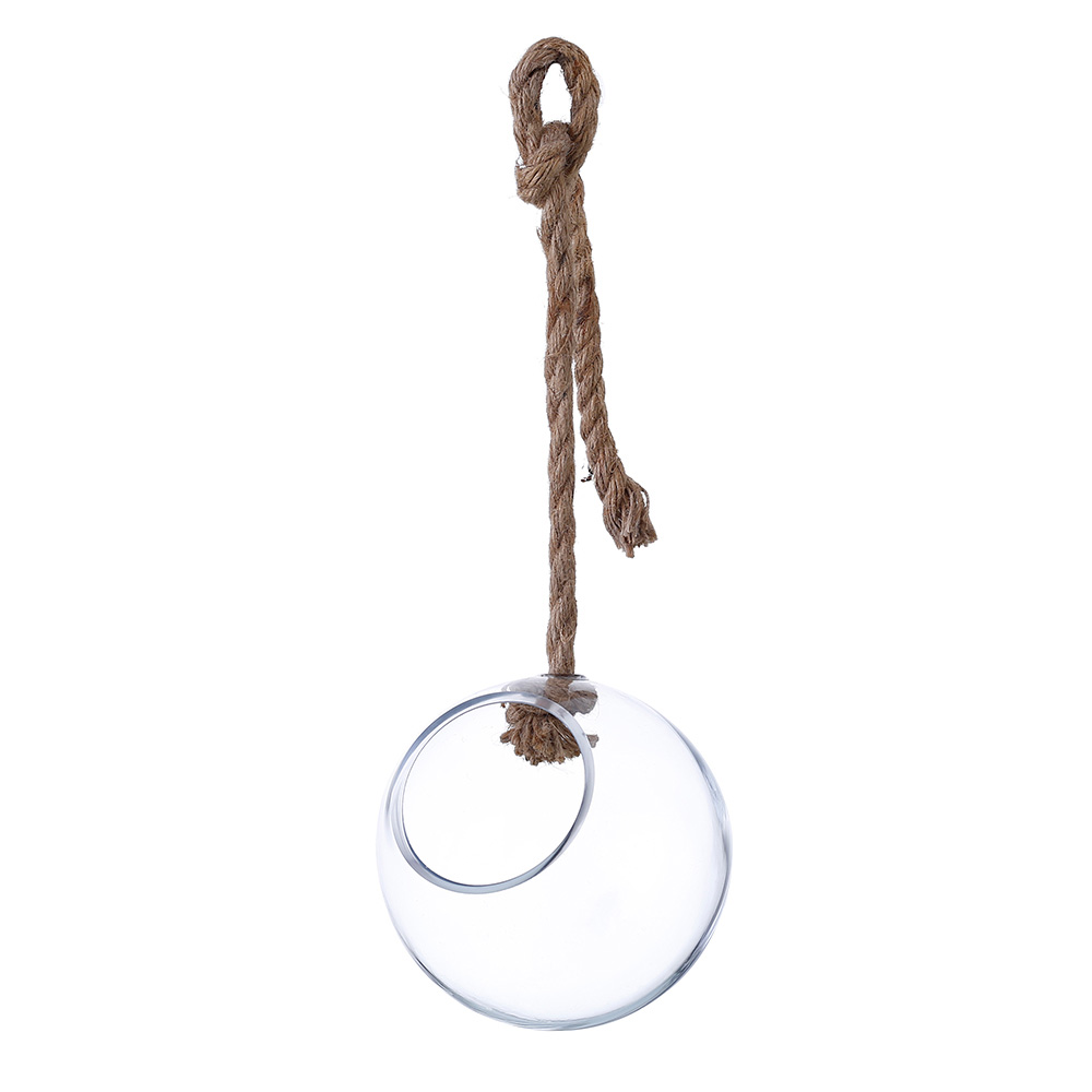64548	 D6"H6" - SPHERICAL HANGING ROPE TERRARIUM