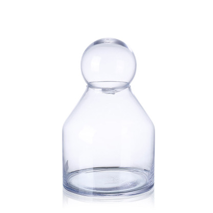 64517	 D8"H12" - GLASS JAR WITH BALL LID