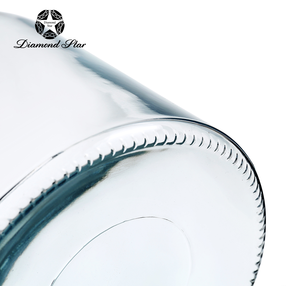 A94306	 D6.3"H8.7" - GLASS APOTHECARY JAR WITH METAL LID