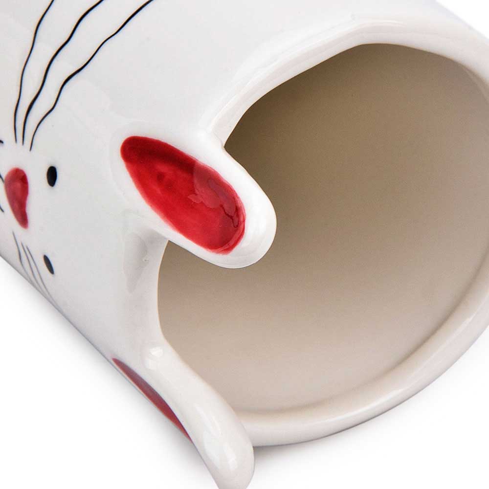 CE10006WH	 L2.9"W2.9"H7" - EASTER RABBIT VASE