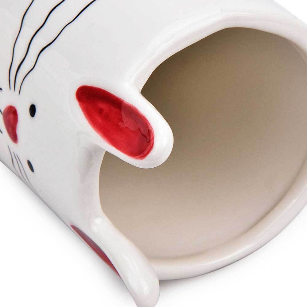 CE10006WH	 L2.9"W2.9"H7" - EASTER RABBIT VASE