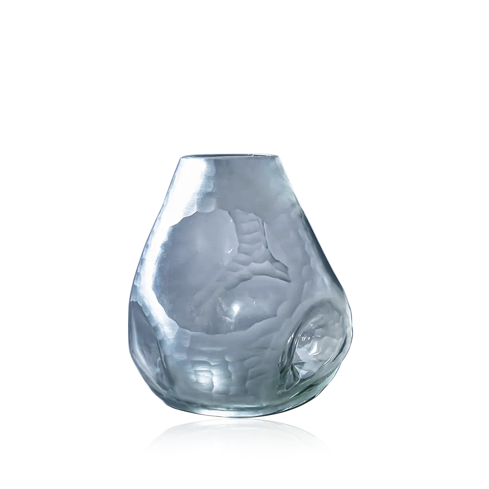 20091	 D9.1"H9.1" - ART GLASS VASE