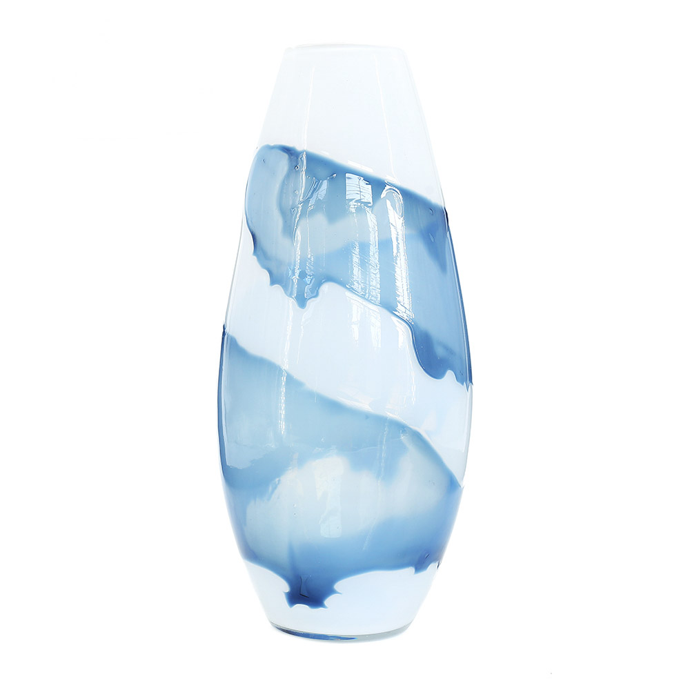 D8"H17.5" - GLASS VASE