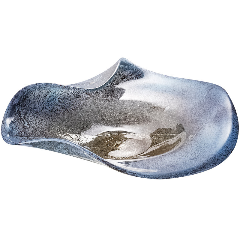 21297	 D16.5"H5"GLASS PLATE 2PC/CASE