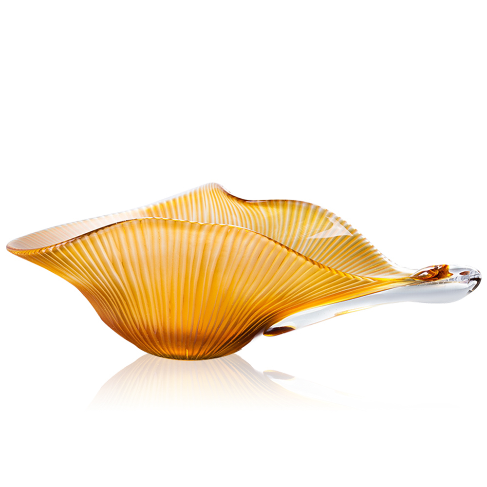 *L19.3W11.8H5.9" - GLASS BOWL