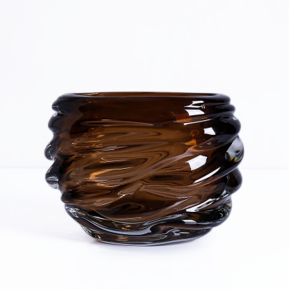 21571	 L8.9"W5.5"H6.5" - GLASS VASE