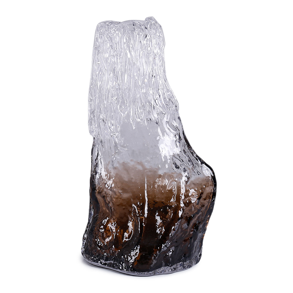 21585	 L7.5"W5.5"H13"GLASS VASE 4PC/CASE