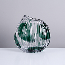 L8.5"W5.5"H8"GLASS VASE 4PC/CASE