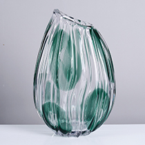 L8"W5"H12.5"GLASS VASE 4PC/CASE