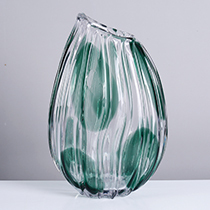 L8"W5"H12.5"GLASS VASE 4PC/CASE