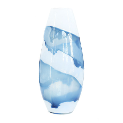 D8"H17.5" - GLASS VASE