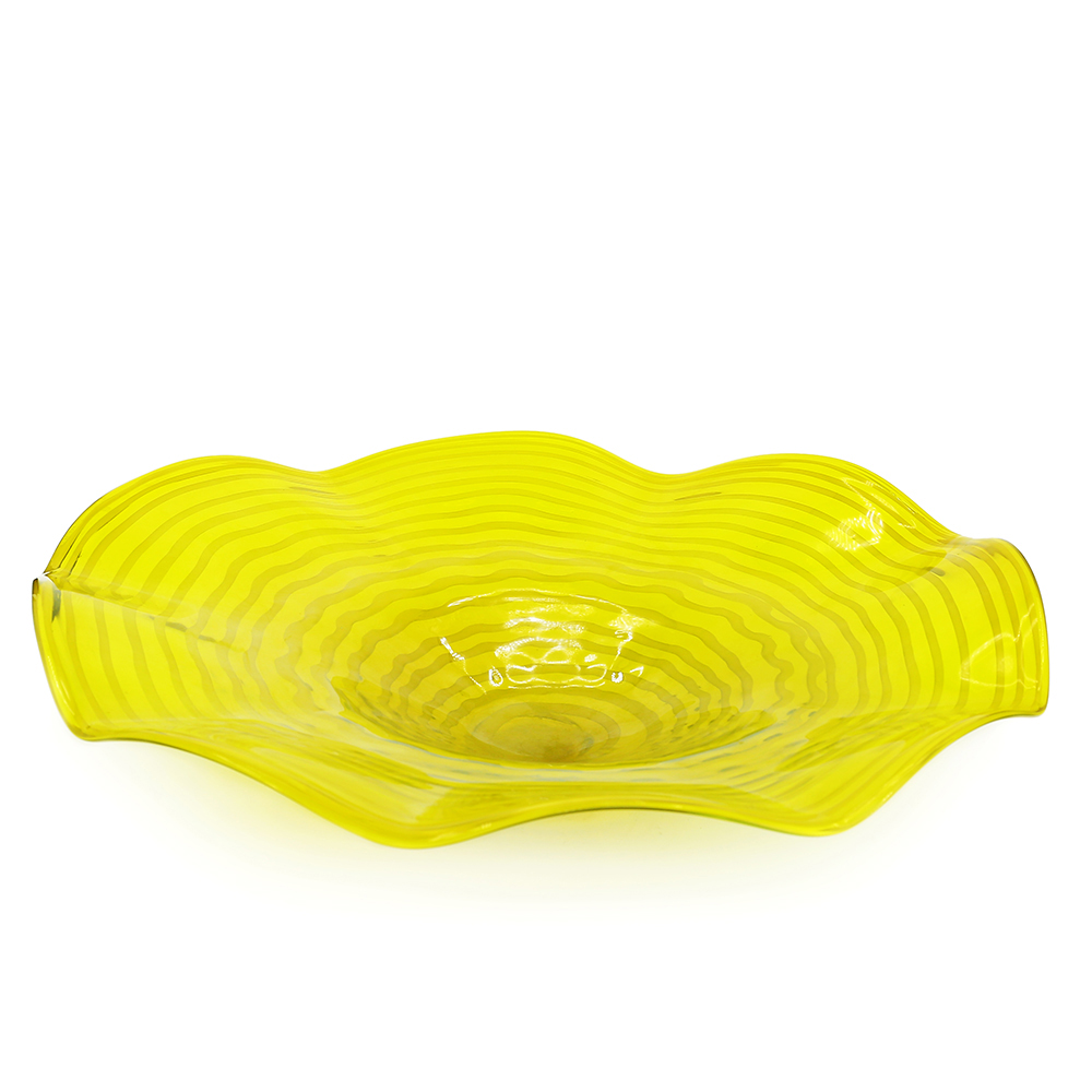 85595	 D25.5"H6" - ART GLASS WALL PLATE