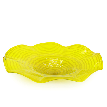 85595	 D25.5"H6" - ART GLASS WALL PLATE