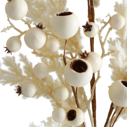 31341	 L26W5.9H2.4" - WHITE BERRIES PICK
