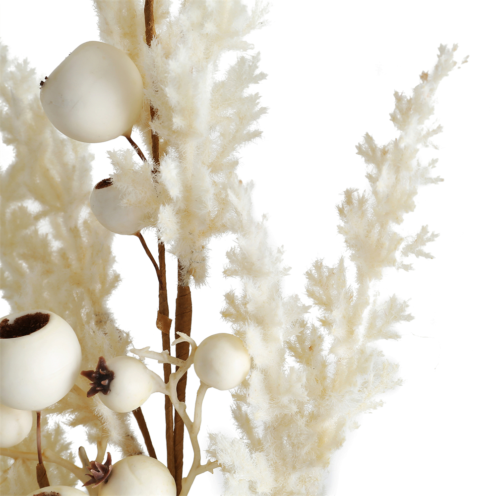 31341	 L26W5.9H2.4" - WHITE BERRIES PICK